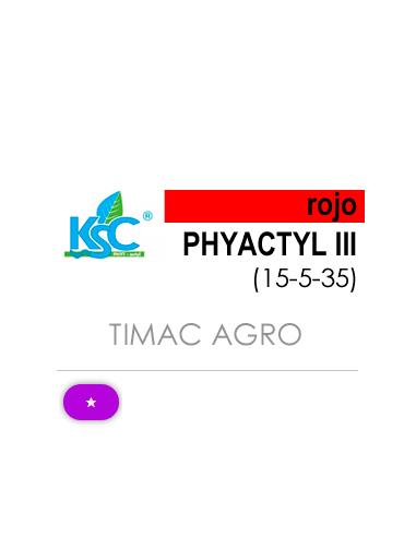 KSC PHYTACTYL 3·(III) ROJO (15-5-35)